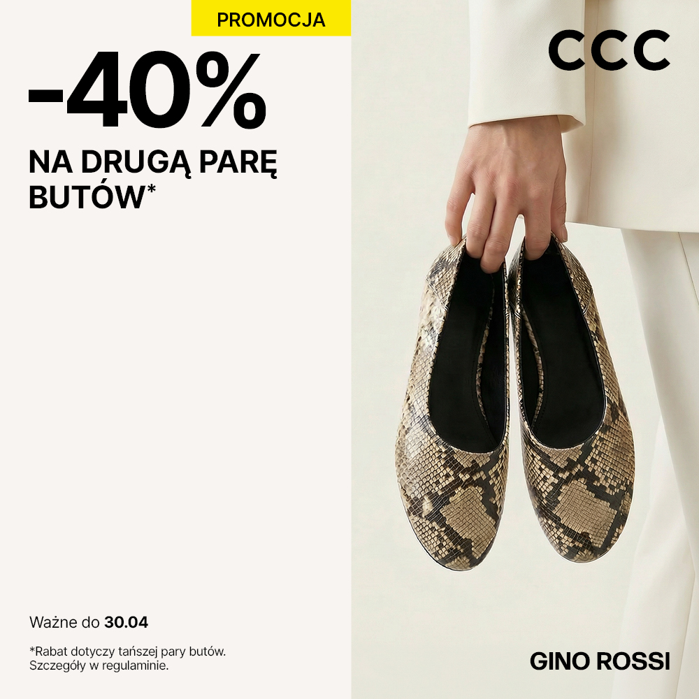 CCC: -40% na drugą parę butów!