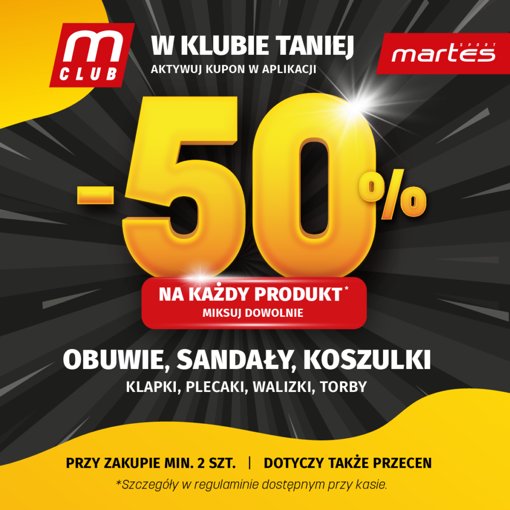 MARTES SPORT: -50% na wybrane produkty przy zakupie dwóch