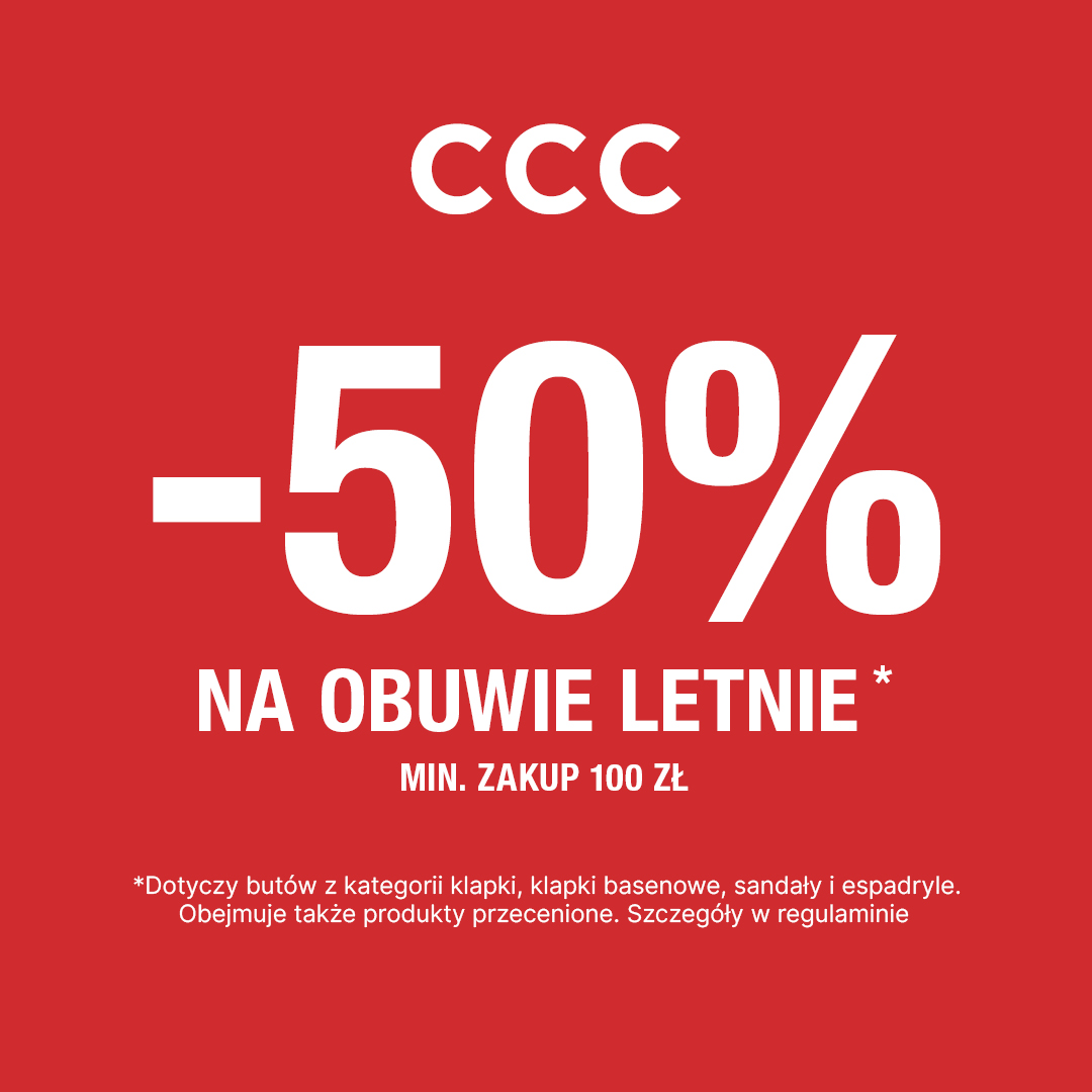 CCC: -50% na obuwie letnie