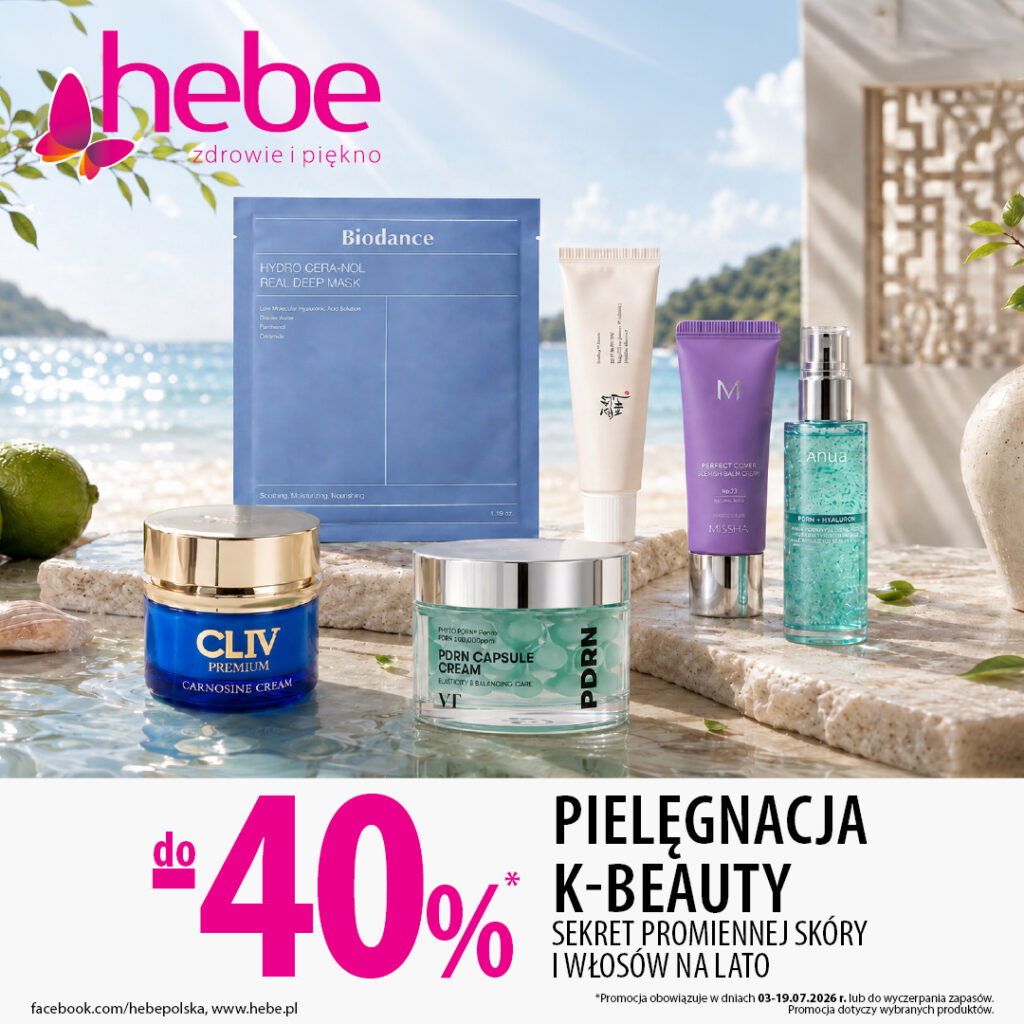 HEBE: pielęgnacja K-Beauty do -40%