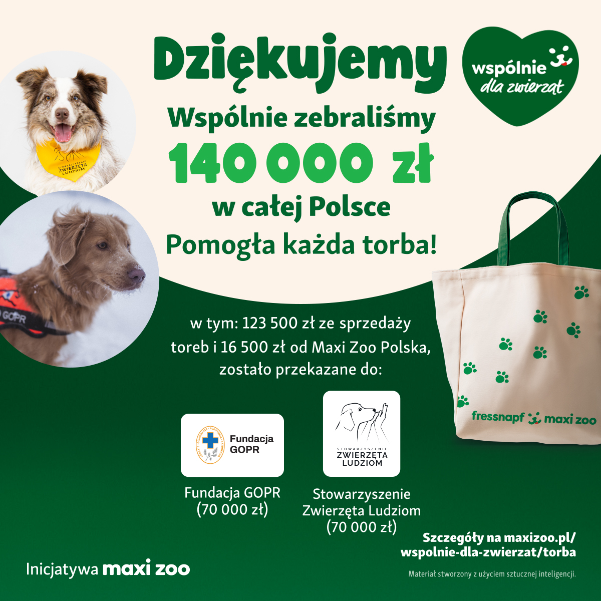 MAXI ZOO: 140 tysięcy powodów, by wierzyć, że pomaganie ma sens