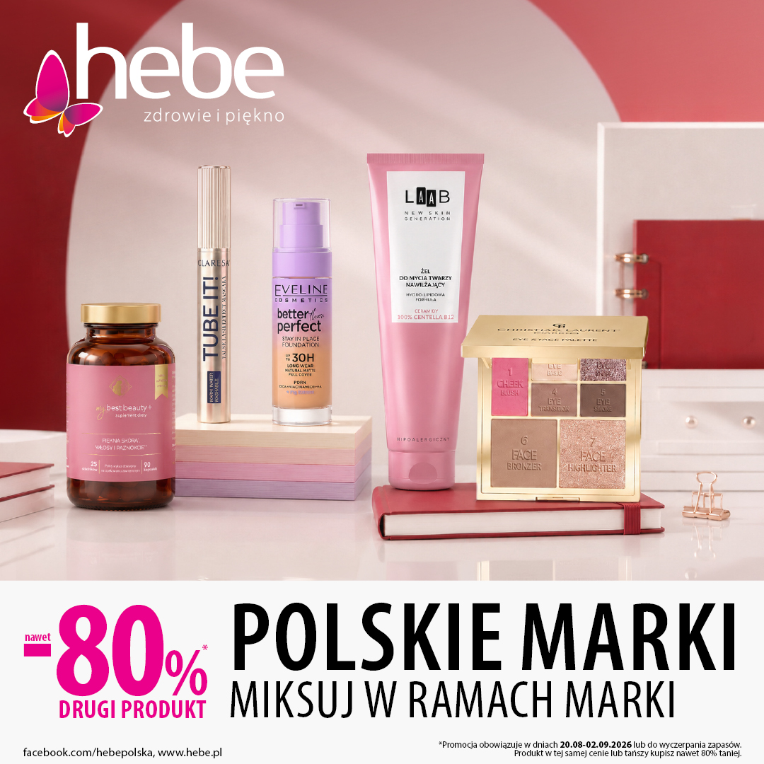 HEBE: polskie marki – drugi produkt -80%